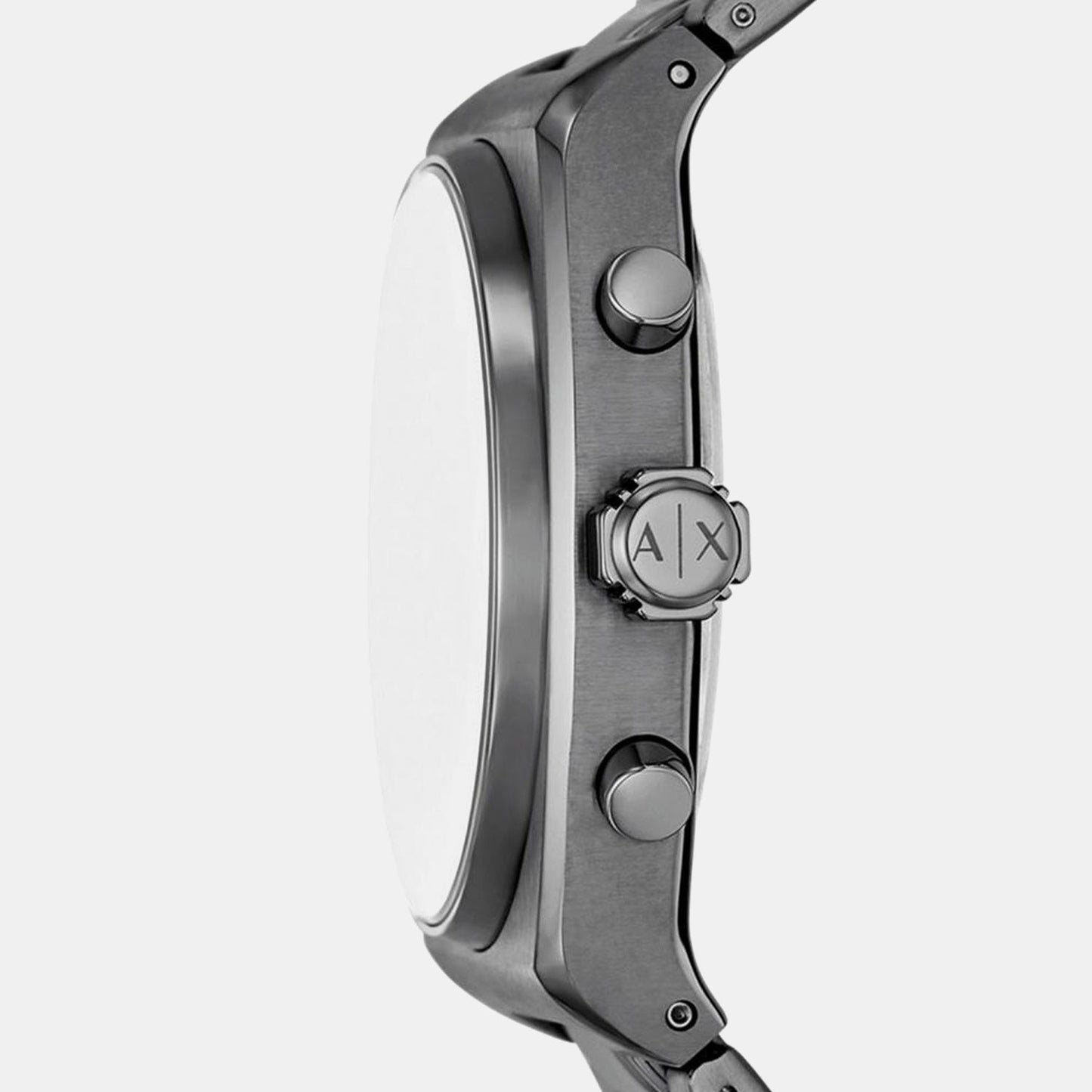 Men Quartz Black Dial Analog Stainless Steel Watch AX2823