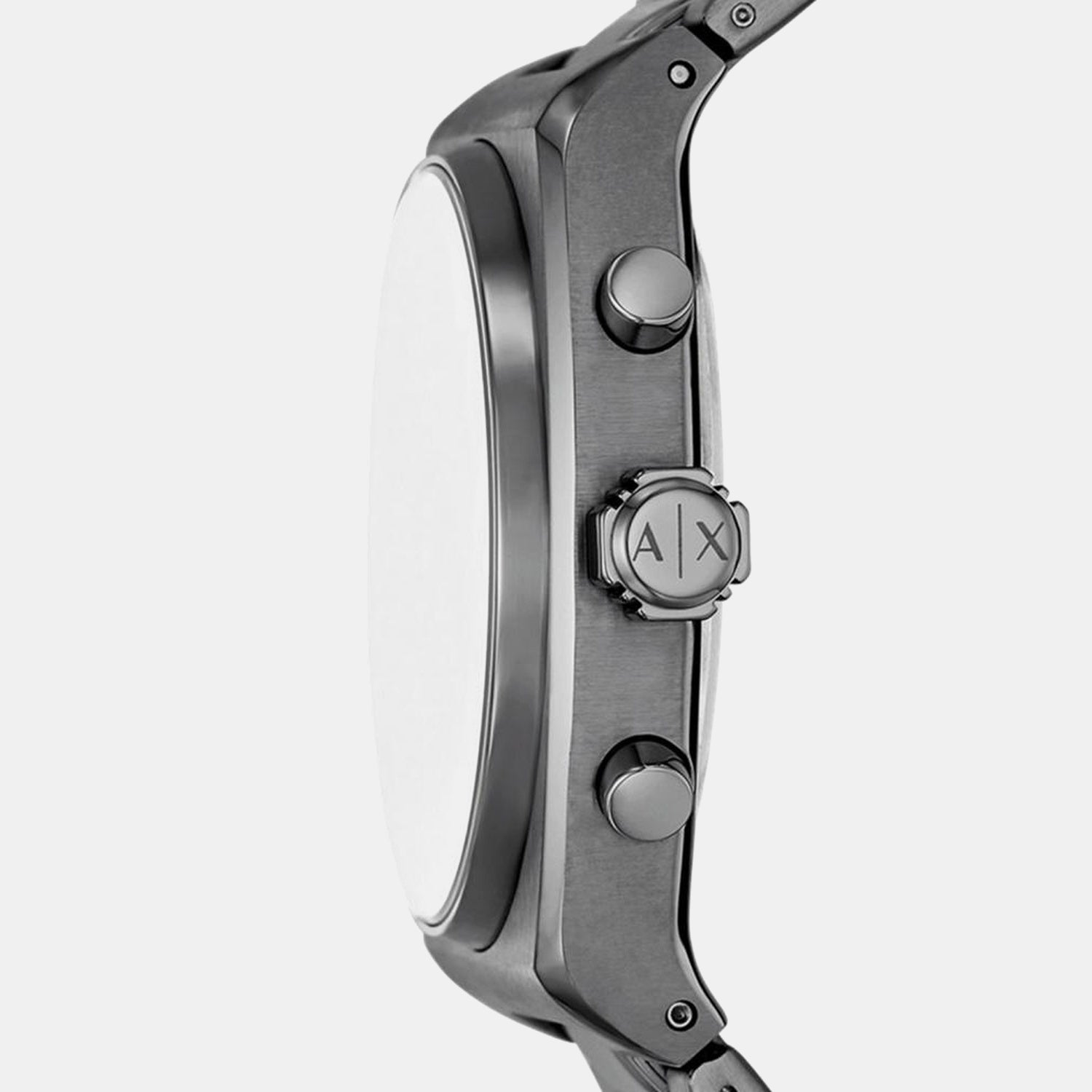 Men Quartz Black Dial Analog Stainless Steel Watch AX2823