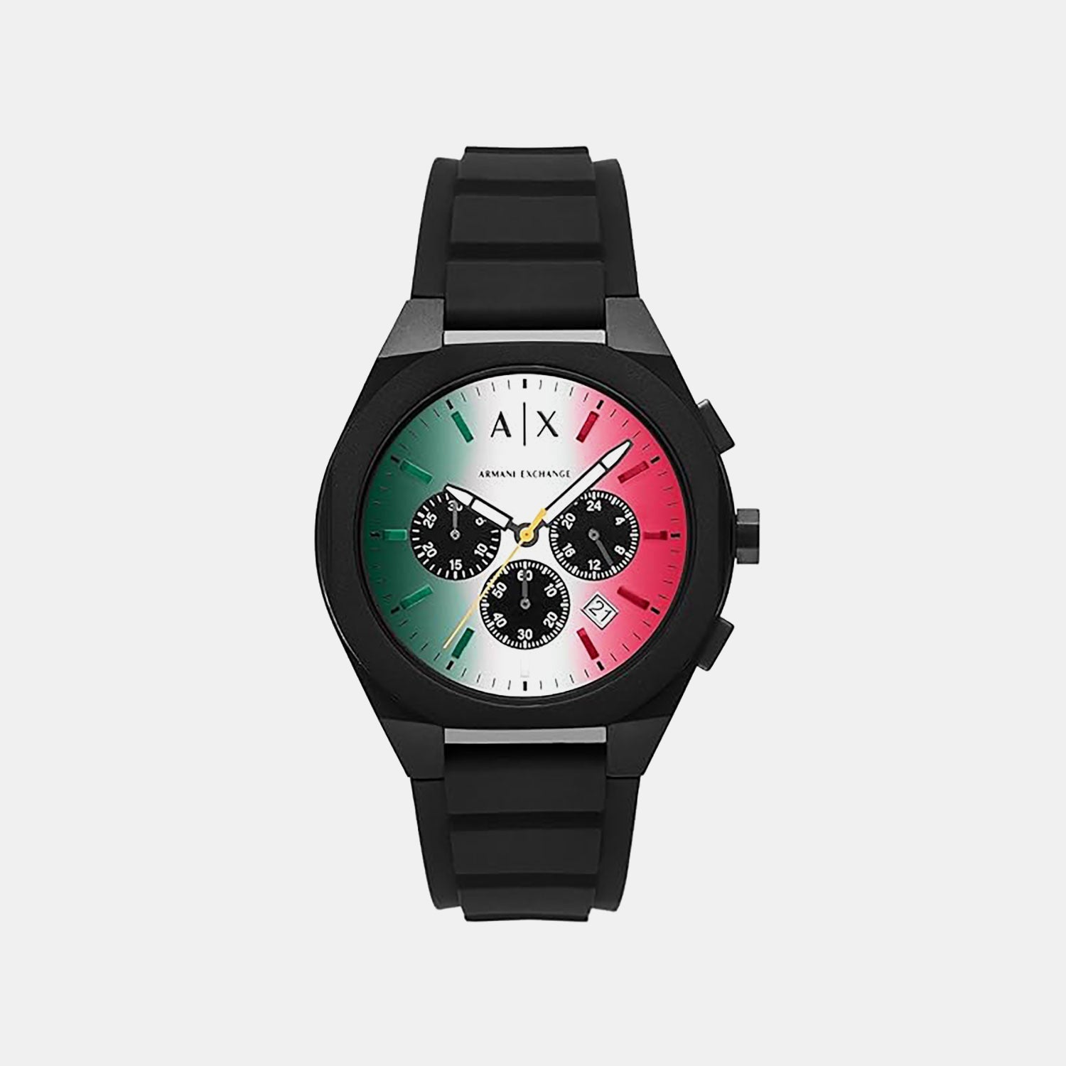 Rafael Men Quartz Multicolour Dial Chronograph Silicone Watch AX4173
