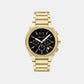 Na Men Quartz Black Dial Chronograph Stainless Steel Watch AX4180