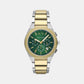 Sync Men Quartz Green Dial Chronograph Stainless Steel Watch AX4184