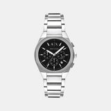 Sync Men Quartz Black Dial Chronograph Stainless Steel Watch AX4186