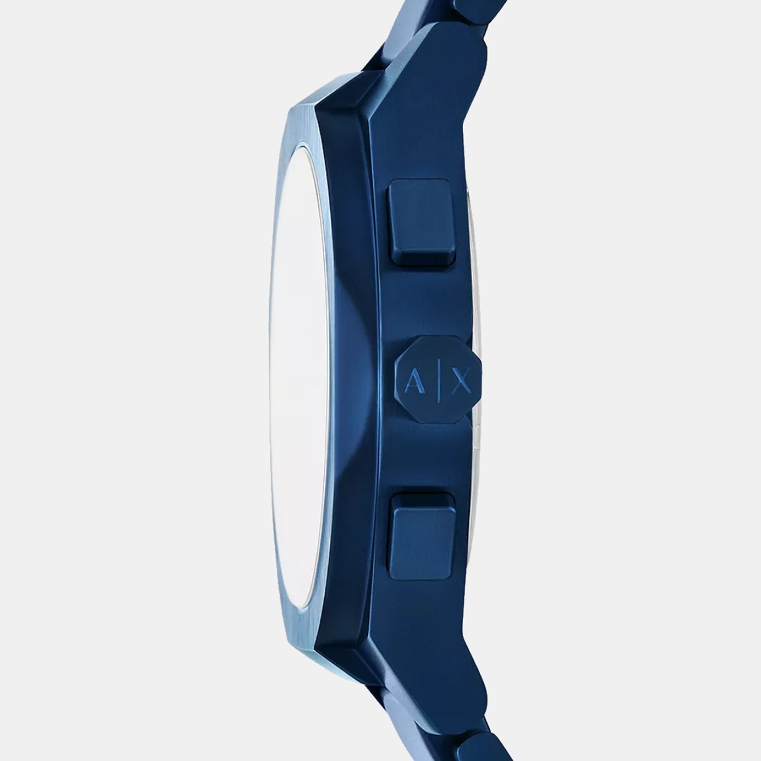 Men Quartz Blue Dial Chronograph Stainless Steel Watch AX4189