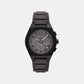 Sync Men Quartz Grey Dial Chronograph Silicone Watch AX4191