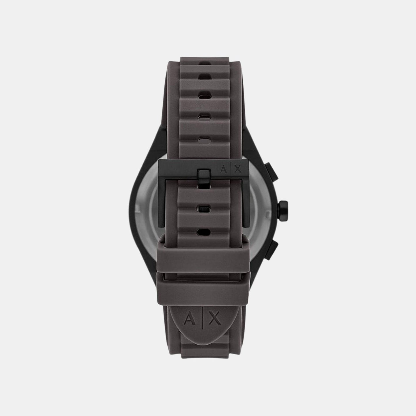 Sync Men Quartz Grey Dial Chronograph Silicone Watch AX4191