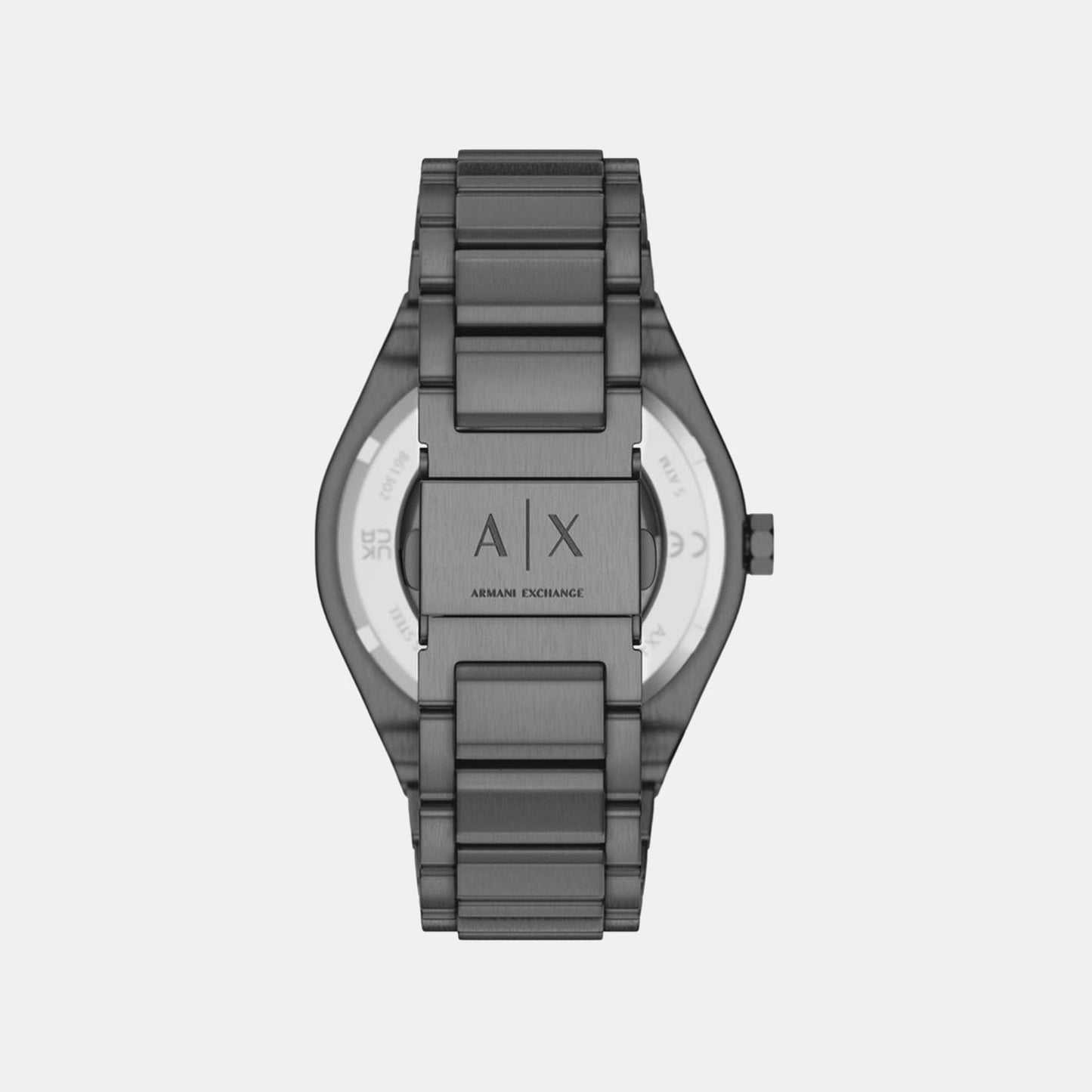 Men Automatic Grey Dial Analog Stainless Steel Watch AX4195