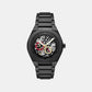 Sync Men Automatic Black Dial Chronograph Stainless Steel Watch AX4196