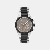 Sync Men Quartz Brown Dial Chronograph Stainless Steel Watch AX4199