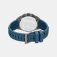Sync Men Quartz Blue Dial Chronograph Silicone Watch AX4291