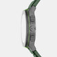 Sync Men Quartz Green Dial Chronograph Silicone Watch AX4292