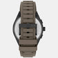 Men Quartz Brown Dial Chronograph Silicone Watch AX4293
