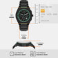 Men Quartz Black Dial Chronograph Stainless Steel Watch AX4294
