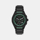 Men Quartz Black Dial Chronograph Stainless Steel Watch AX4294