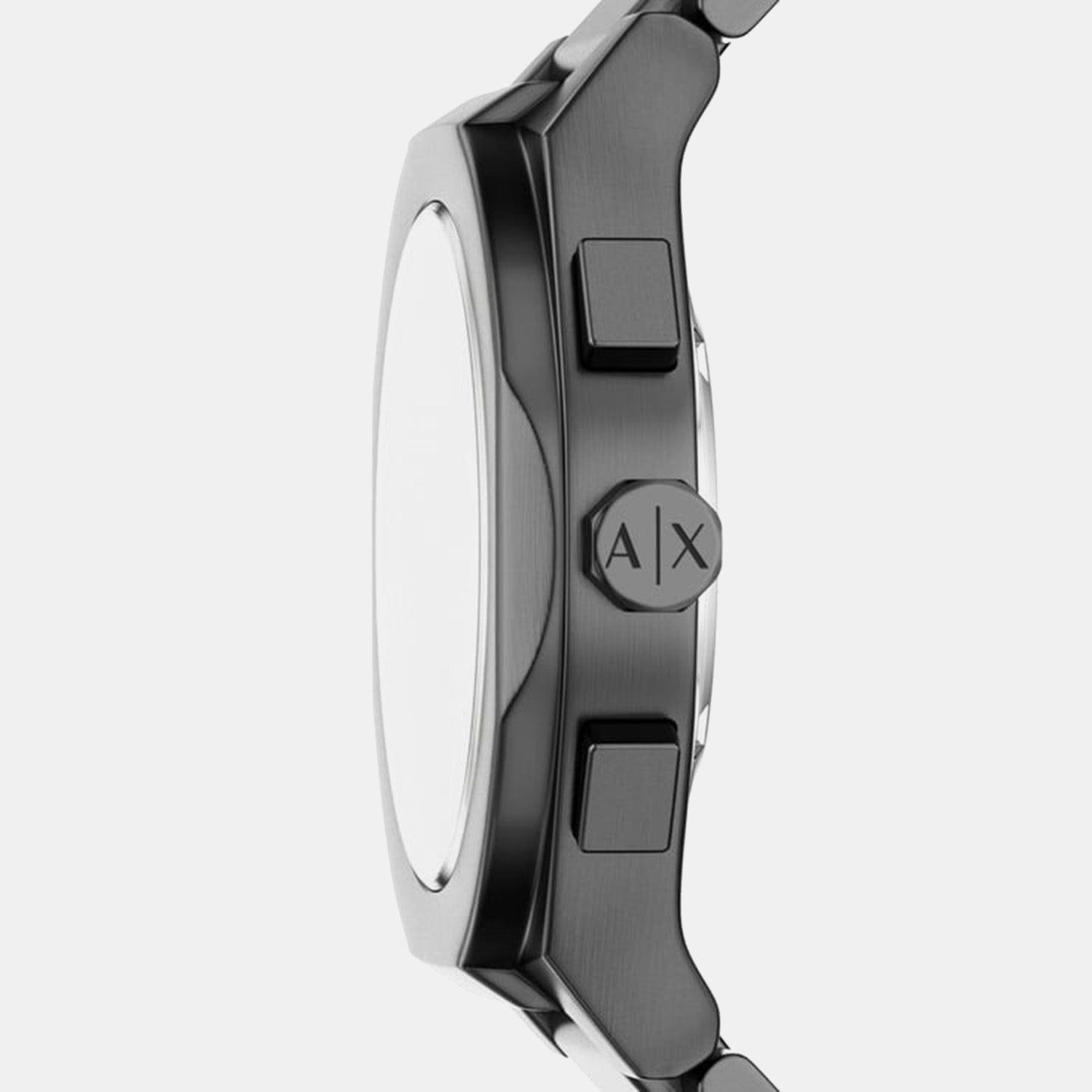 Men Quartz Grey Dial Chronograph Stainless Steel Watch AX4296
