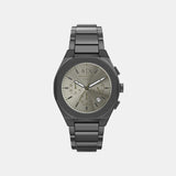 Men Quartz Grey Dial Chronograph Stainless Steel Watch AX4296