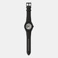 Men Automatic Silver Dial Multi-Function Leather Watch AX4297
