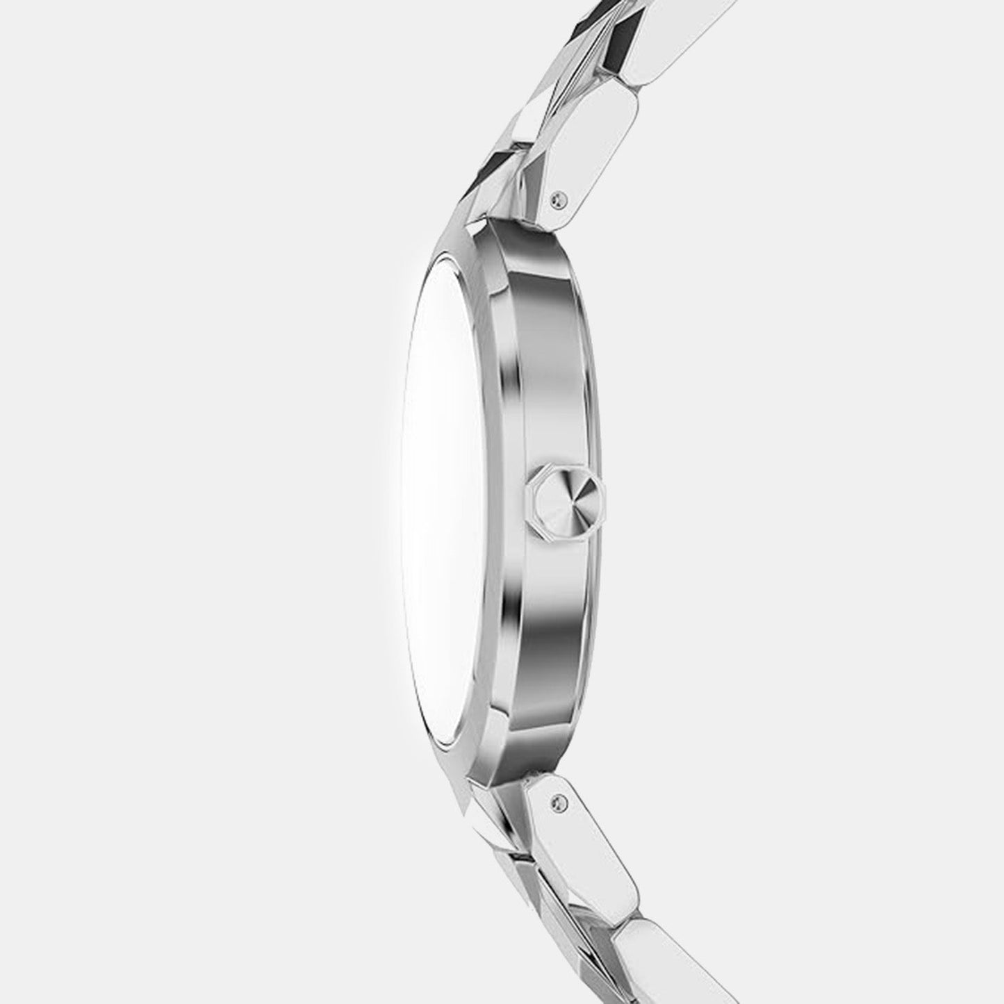 Women Quartz Silver Dial Analog Stainless Steel Watch AX4405