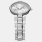 Women Quartz Silver Dial Analog Stainless Steel Watch AX4405
