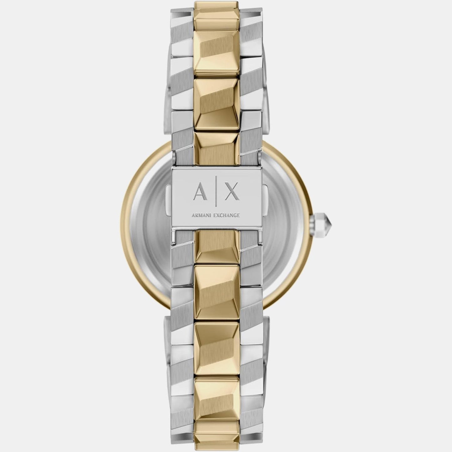 Women Quartz Silver Dial Analog Stainless Steel Watch AX4406