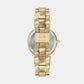 Women Quartz Brown Dial Analog Stainless Steel Watch AX4407