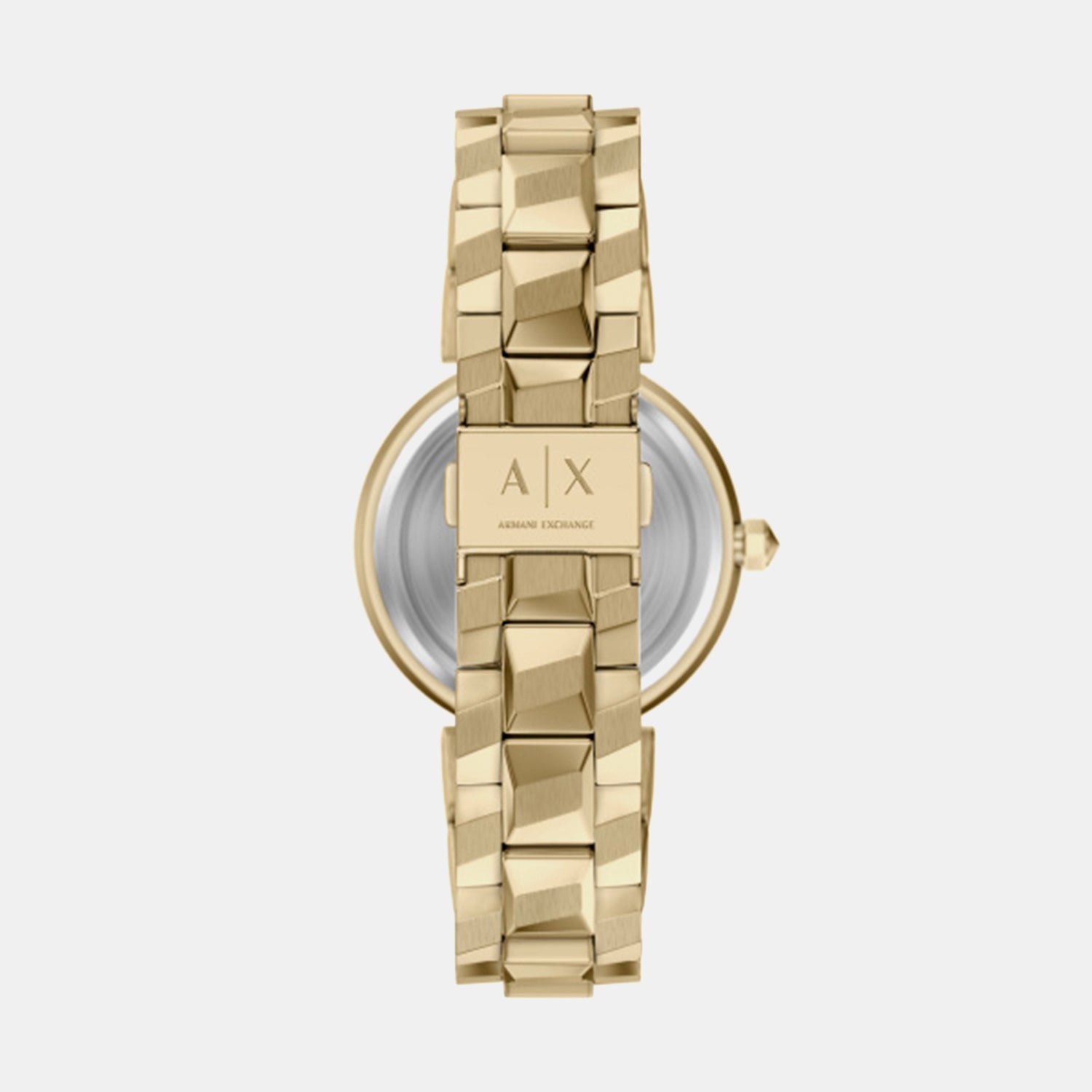 Women Quartz Brown Dial Analog Stainless Steel Watch AX4407