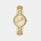 Women Quartz Brown Dial Analog Stainless Steel Watch AX4407