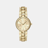 Women Quartz Brown Dial Analog Stainless Steel Watch AX4407