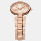 Women Quartz Black Dial Analog Stainless Steel Watch AX4408