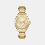 Women Quartz Silver Dial Chronograph Stainless Steel Watch AX4624