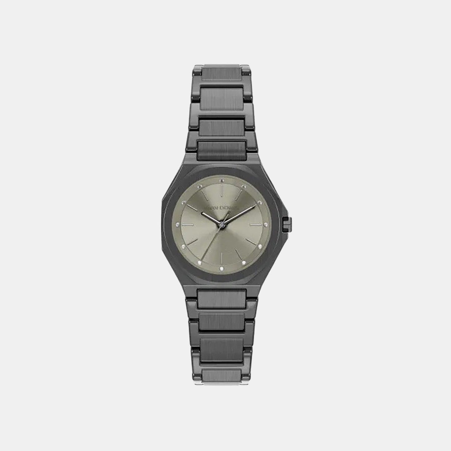 Women Quartz Silver Dial Analog Stainless Steel Watch AX4625