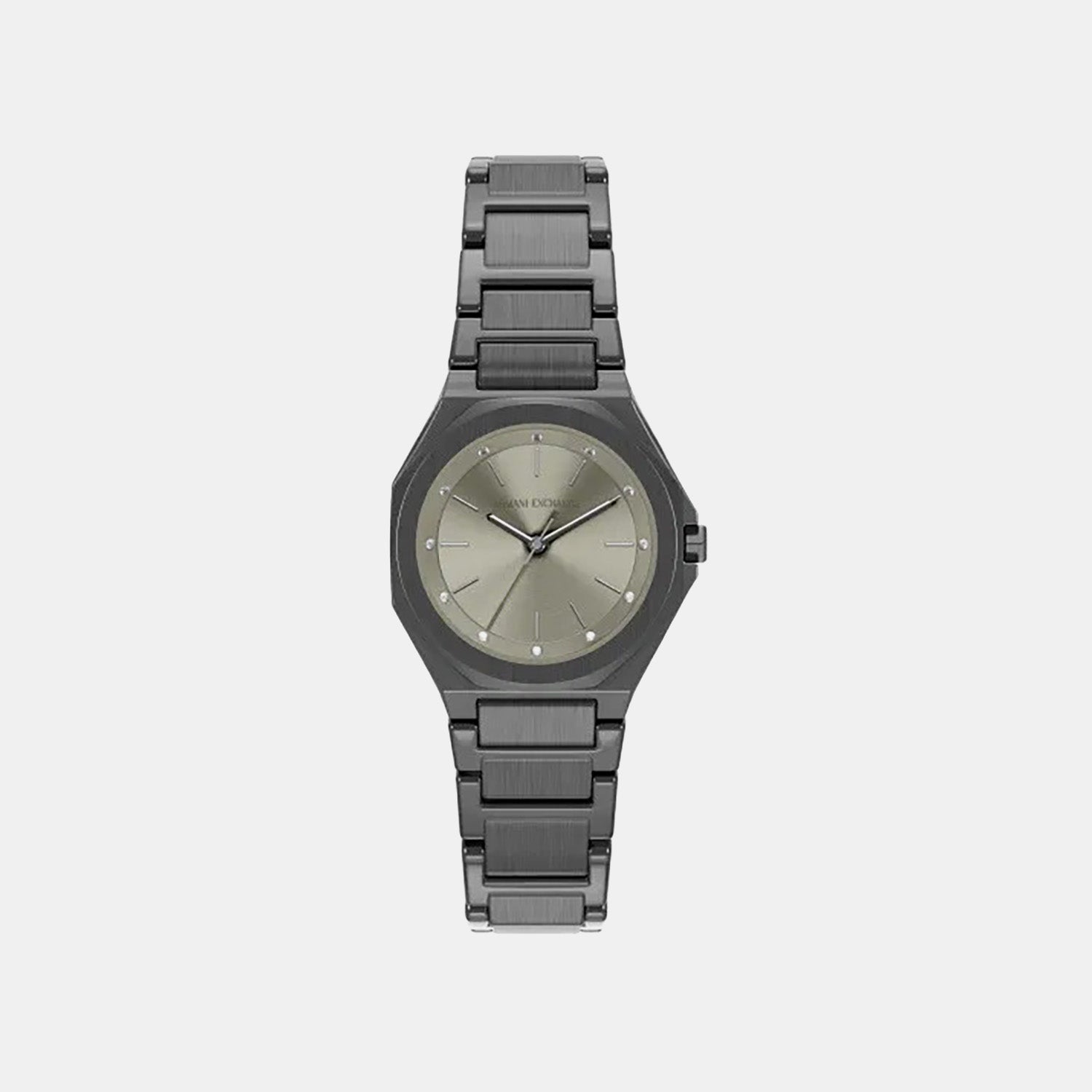 Women Quartz Silver Dial Analog Stainless Steel Watch AX4625