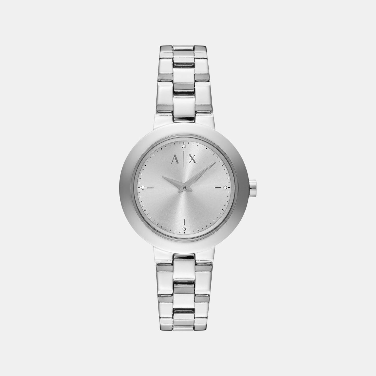 Na Women Quartz Silver Dial Analog Stainless Steel Watch AX5170