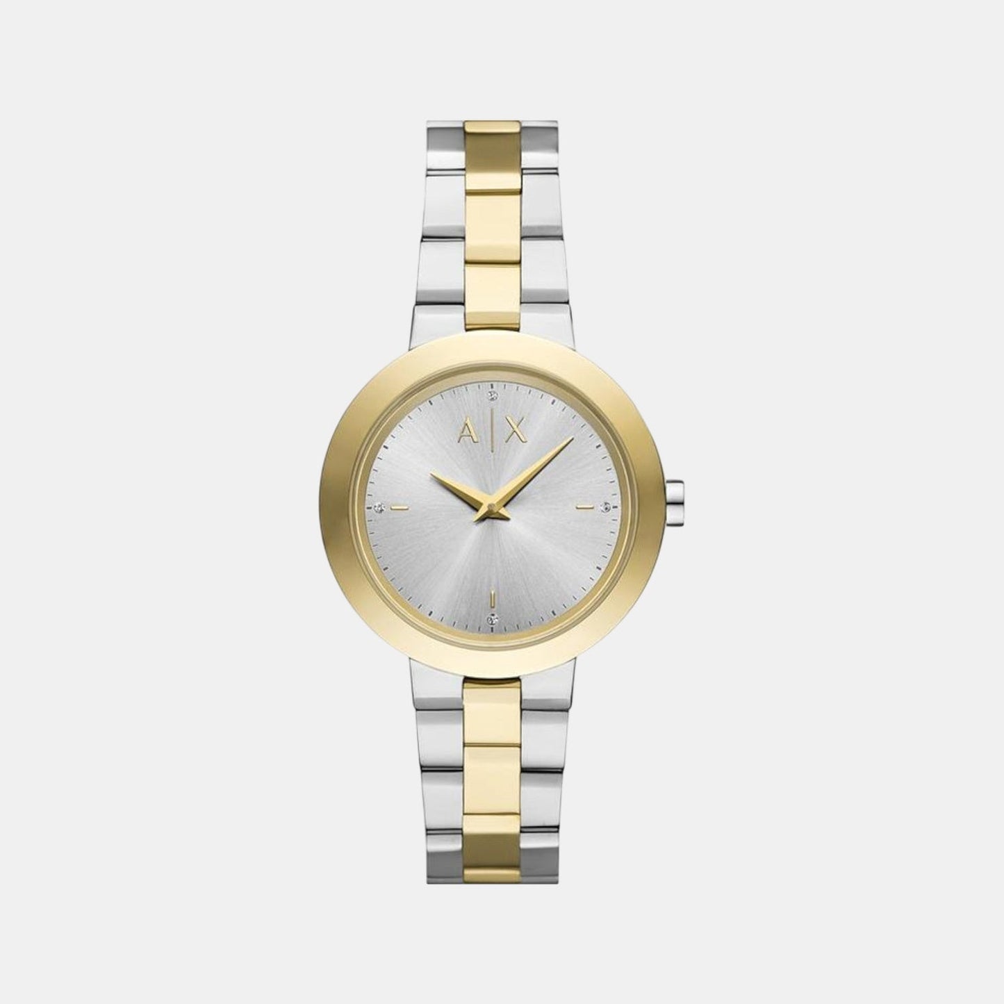 Na Women Quartz Grey Dial Analog Stainless Steel Watch AX5171