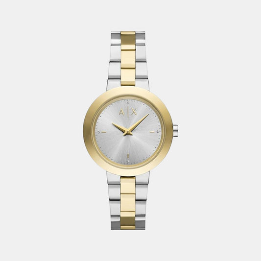 Na Women Quartz Grey Dial Analog Stainless Steel Watch AX5171