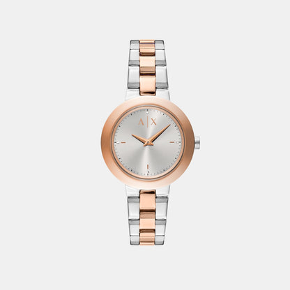Women Quartz Green Dial Analog Stainless Steel Watch AX5172