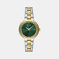 Women Quartz Blue Dial Analog Stainless Steel Watch AX5176