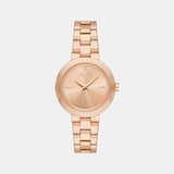 Women Quartz Silver Dial Analog Stainless Steel Watch AX5177
