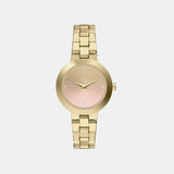 Women Quartz Black Dial Analog Stainless Steel Watch AX5182