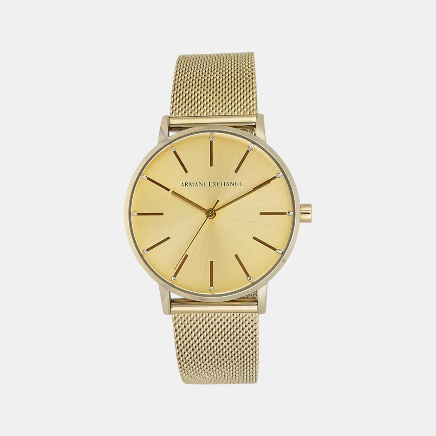 Lola Women Quartz Gold Dial Analog Stainless Steel Watch AX5536
