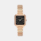 Women Quartz Brown Dial Analog Stainless Steel Watch AX5729