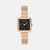 Women Quartz Brown Dial Analog Stainless Steel Watch AX5729
