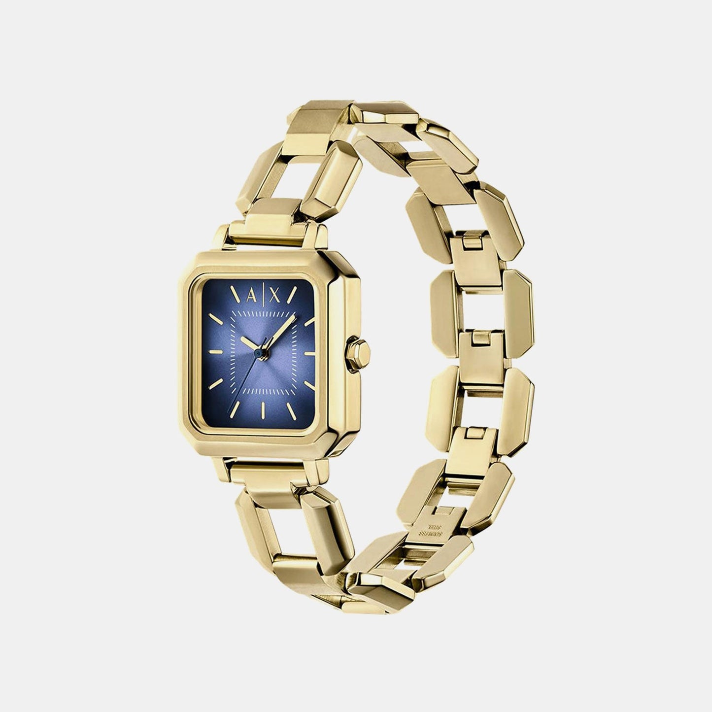Women Quartz Red Dial Analog Stainless Steel Watch AX5735