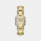 Women Quartz Red Dial Analog Stainless Steel Watch AX5735