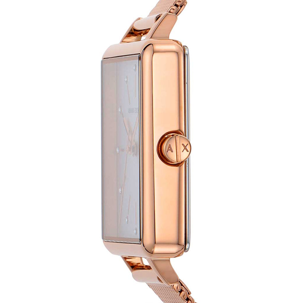 Armani Exchange Lola Square Stainless Steel Watch AX5802 For Women