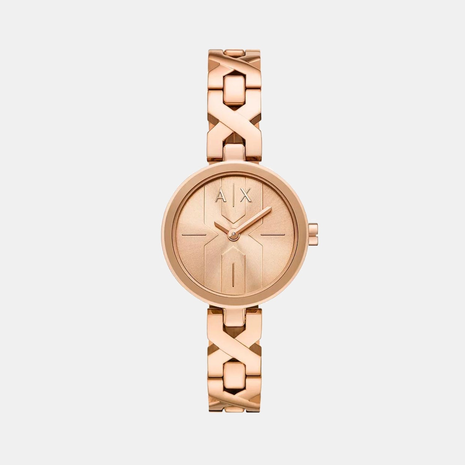 Women Quartz Gold Dial Analog Stainless Steel Watch AX5832