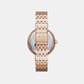 Women Quartz Silver Dial Analog Stainless Steel Watch AX5901
