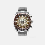 Signa Men Quartz Brown Dial Chronograph Stainless Steel Watch AX7009X1