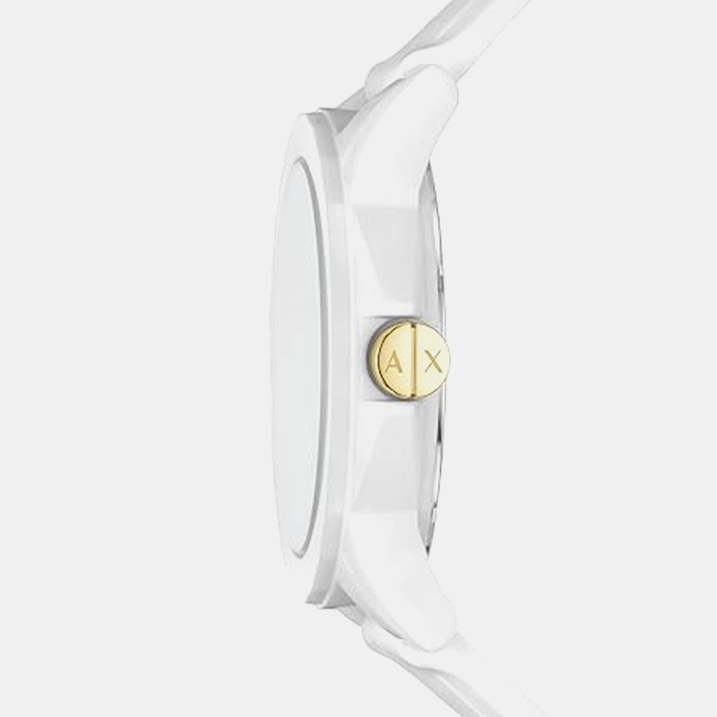 Lady Banks Women Quartz White Dial Analog Silicone Watch AX7126
