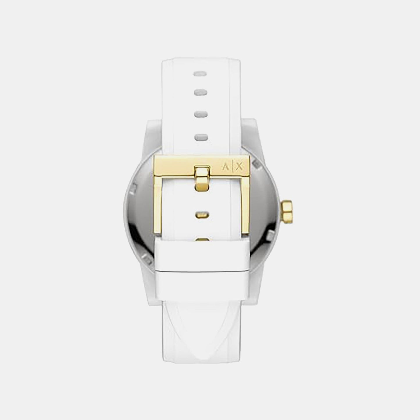 Lady Banks Women Quartz White Dial Analog Silicone Watch AX7126
