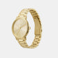 Men Quartz Gold Dial Analog Stainless Steel Watch AX7144SET